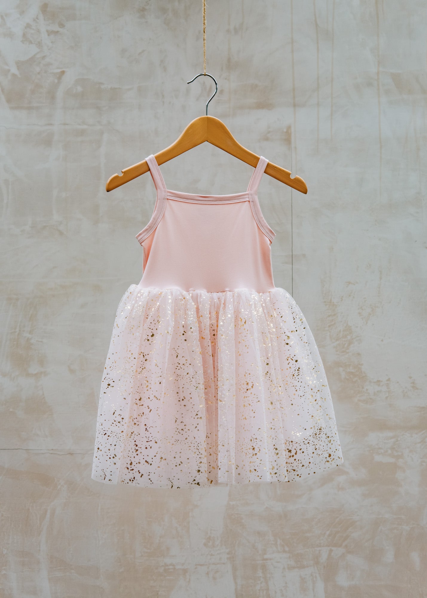 Tutu Dress in Pale Pink Sparkles