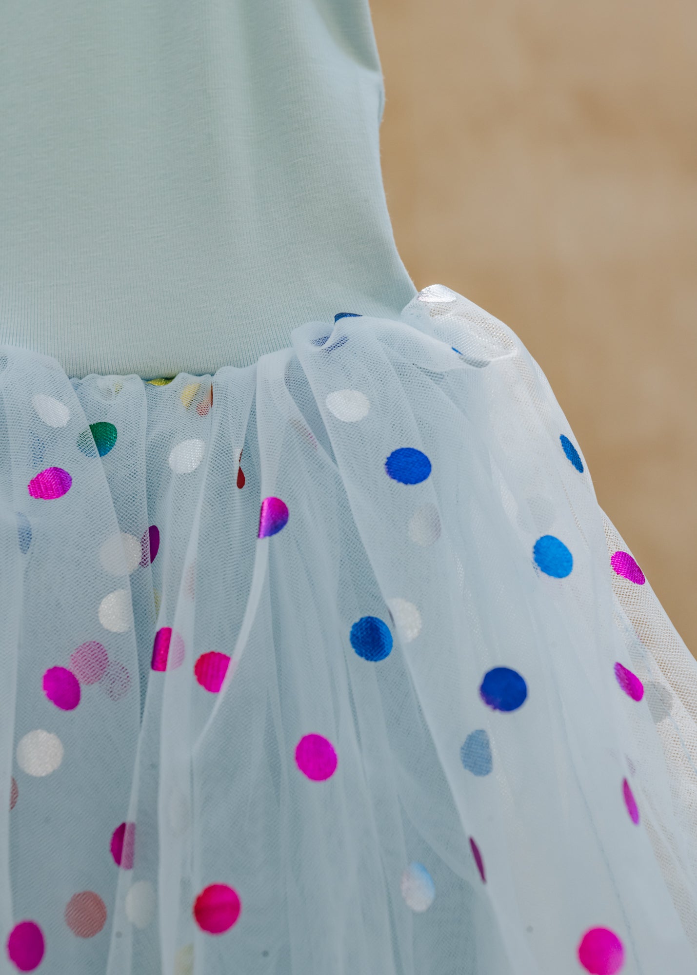 Bob & Blossom Tutu Dress in Sky Spot