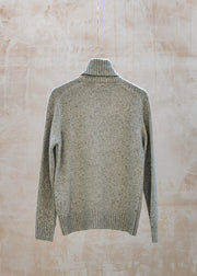 Tweed Roll Neck in Oatmeal