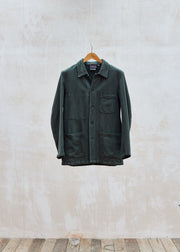 Vetra Heavyweight Linen Olive Green Chore Coat - M