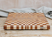 Legonart Vega Chopping Board in Natural Oak and Thermo Wood