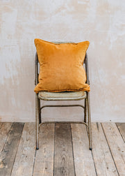 Bungalow Velvet Cushion in Pumpkin