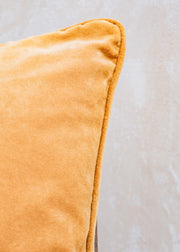 Bungalow Velvet Cushion in Pumpkin