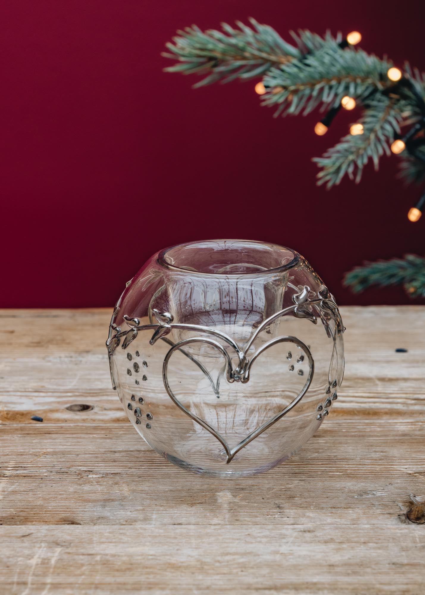 Treasure Tree Forever Votive Candle Holder in Silver