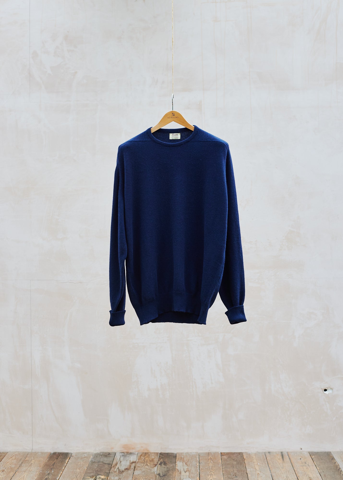 Kenny Ryder William Lockie Navy 100% Cashmere Crewneck - XL