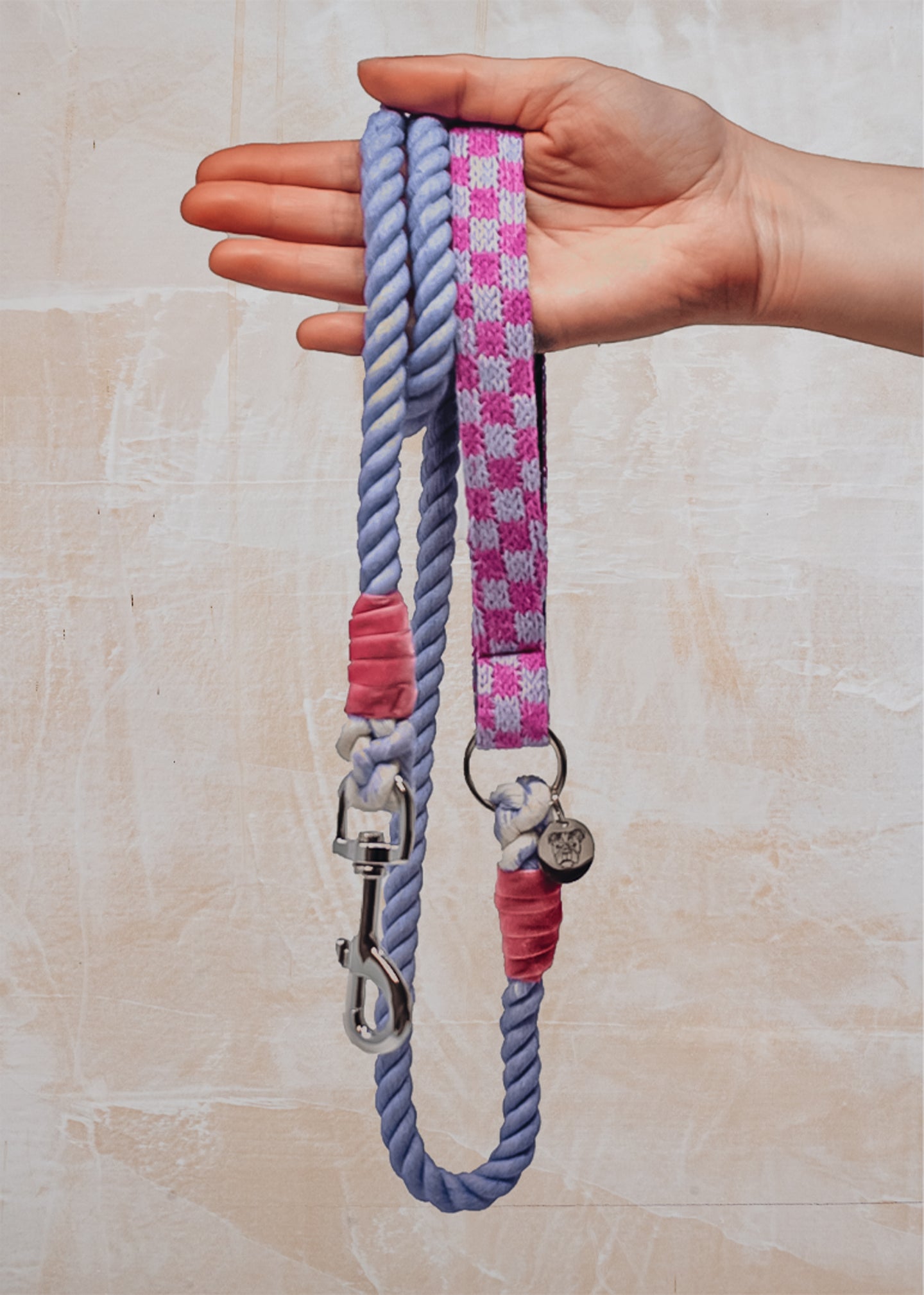 Stocky & Dee Traditional Rope Lead in Freesia