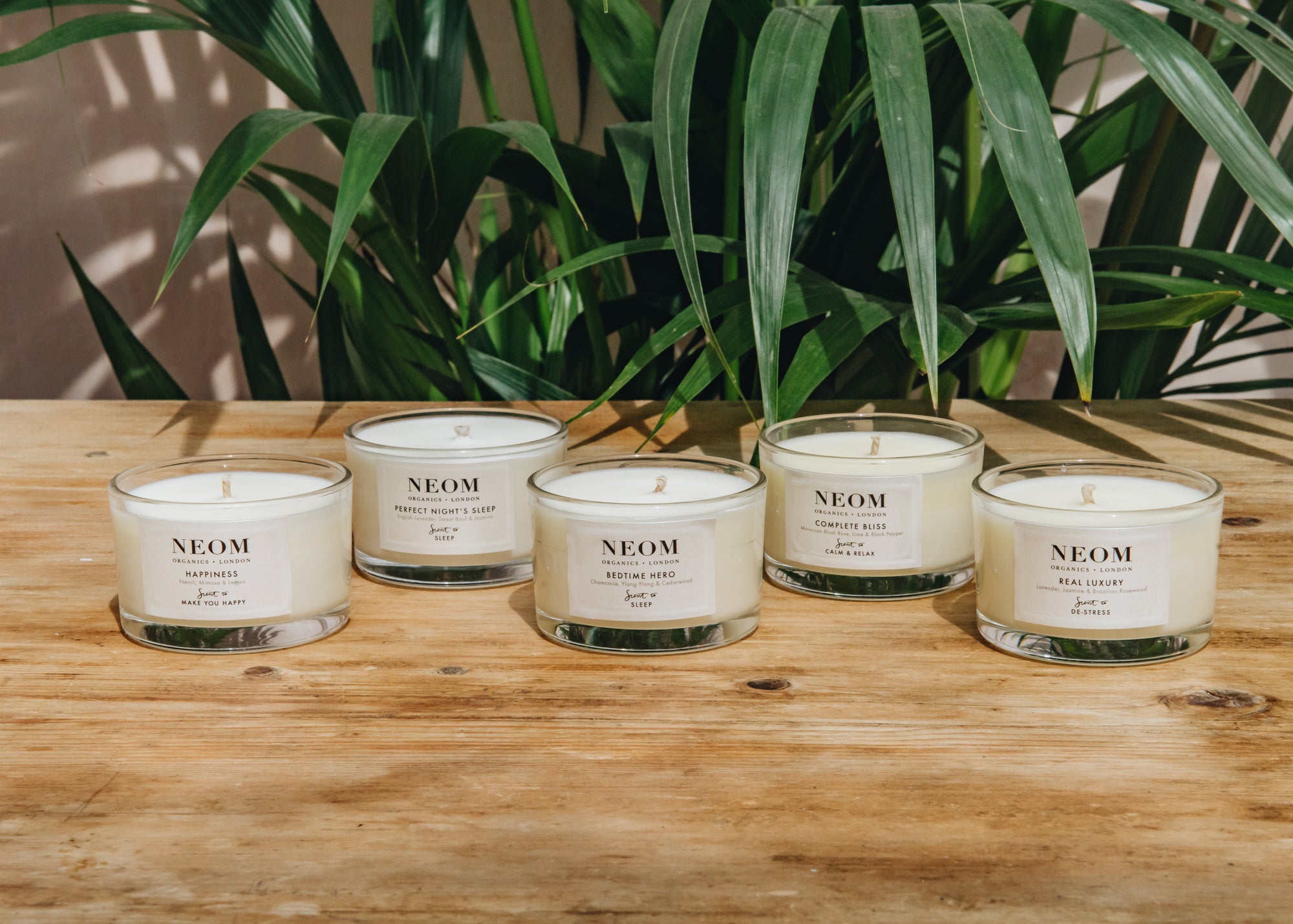 Neom Organics Travel Candles Home Fragrance Burford Garden Co.